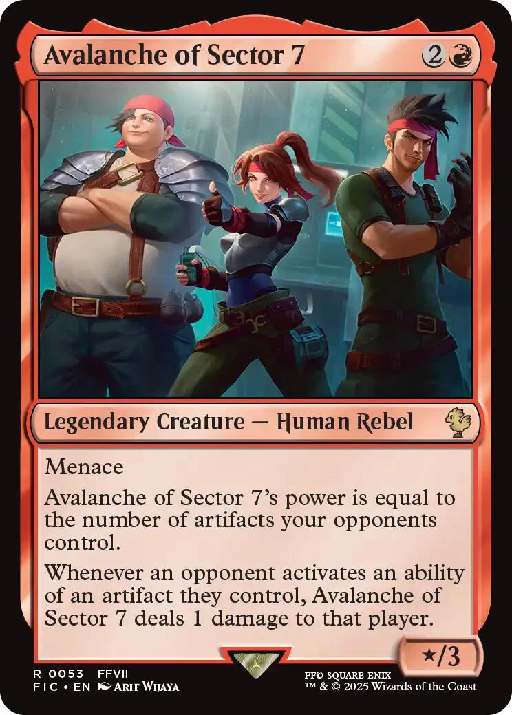 Avalanche of Sector 7 (Surge Foil) [FINAL FANTASY Commander]