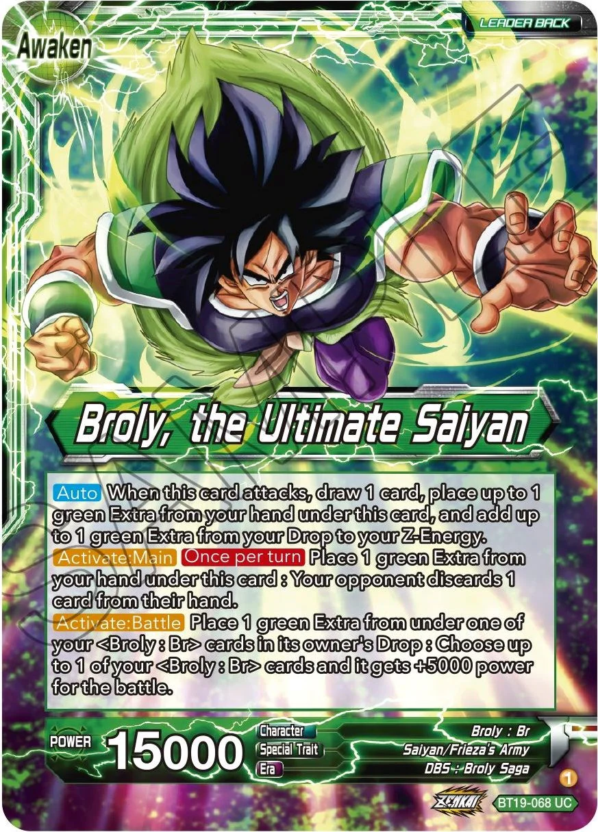 Broly // Broly, the Ultimate Saiyan (BT19-068) [Fighter's Ambition] - Image 2