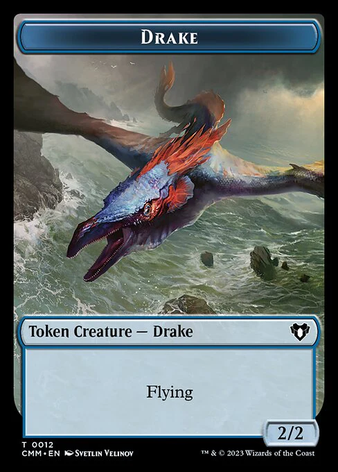 City's Blessing // Drake Double-Sided Token [Commander Masters Tokens] - Image 2