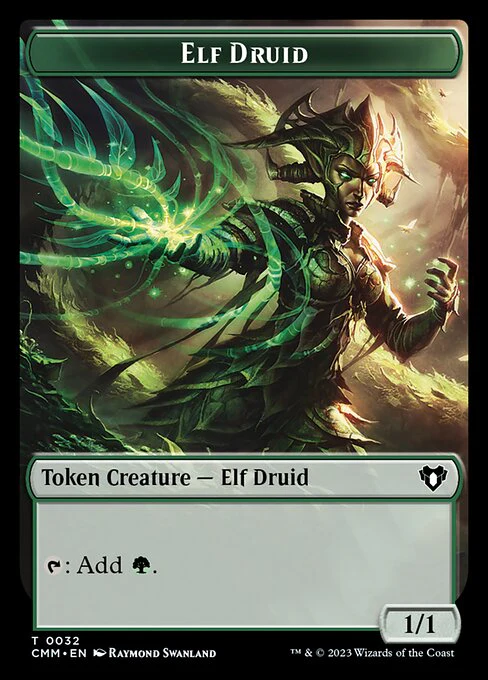 City's Blessing // Elf Druid Double-Sided Token [Commander Masters Tokens] - Image 2