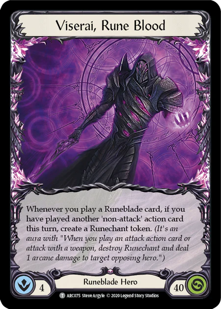 Dash // Viserai, Rune Blood [U-ARC002 // U-ARC075] (Arcane Rising Unlimited) - Image 2