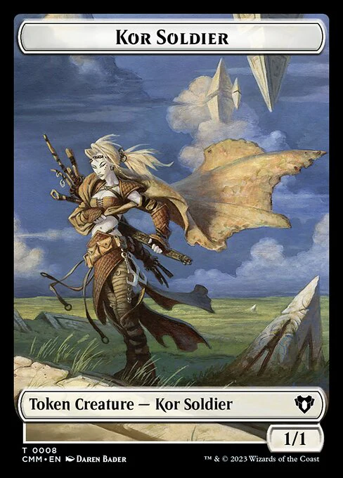 Eldrazi // Kor Soldier Double-Sided Token [Commander Masters Tokens] - Image 2