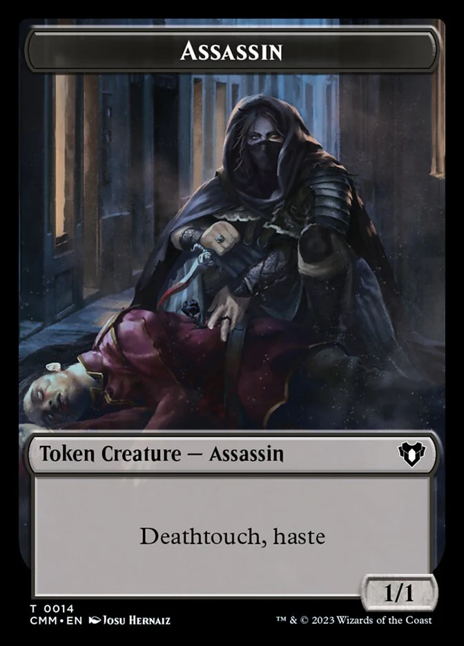 Eldrazi Scion // Assassin Double-Sided Token [Commander Masters Tokens] - Image 2