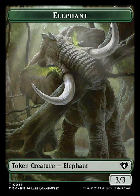 Eldrazi Scion // Elephant Double-Sided Token [Commander Masters Tokens] - Image 2