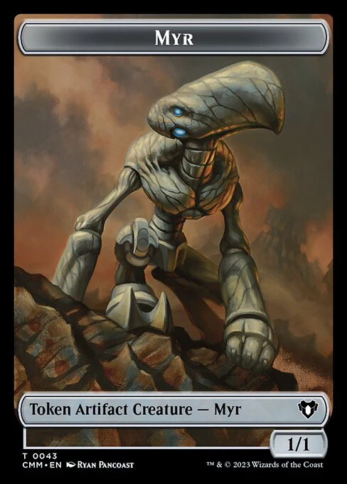 Eldrazi Spawn // Myr Double-Sided Token [Commander Masters Tokens] - Image 2