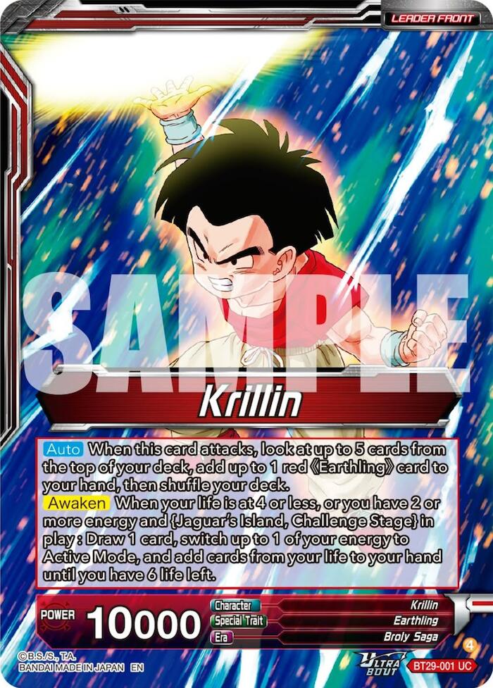 Krillin // Krillin, Grown-up Support (BT29-001) [Fearsome Rivals] - Image 2
