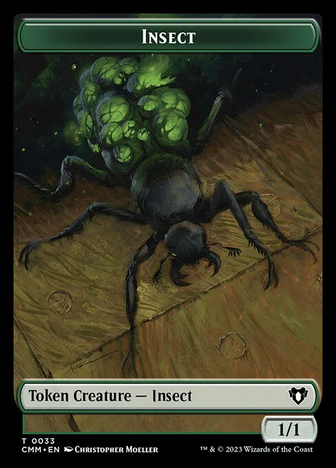 Saproling // Insect Double-Sided Token [Commander Masters Tokens] - Image 2