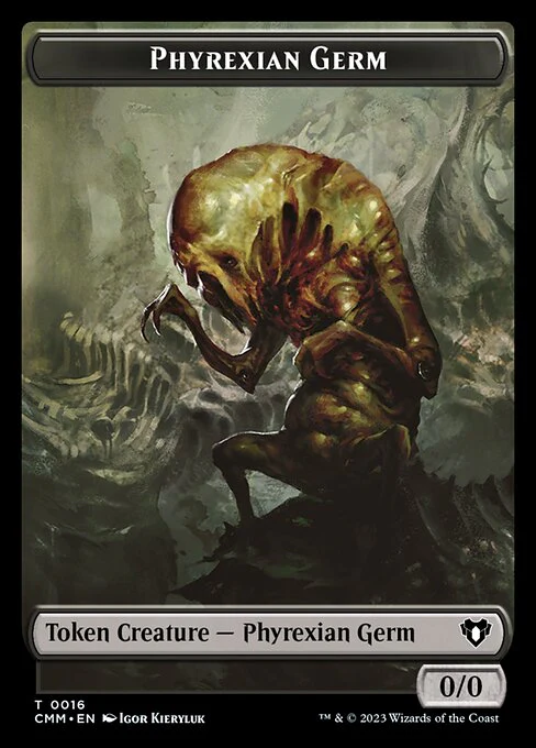 Soldier // Phyrexian Germ Double-Sided Token [Commander Masters Tokens] - Image 2