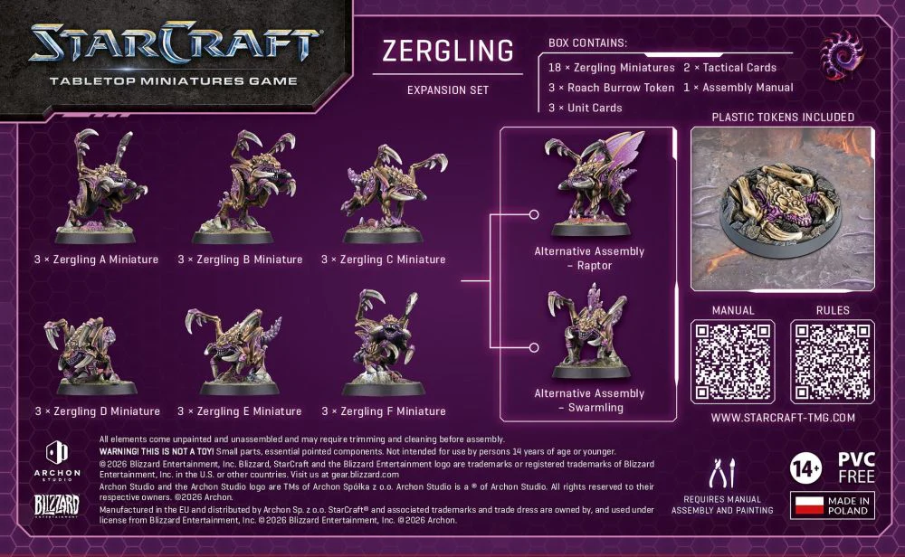Starcraft Miniatures Games: Zerg - Zergling - Expansion Set - Image 3
