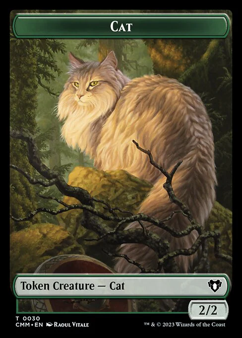 The Monarch // Cat (0030) Double-Sided Token [Commander Masters Tokens] - Image 2