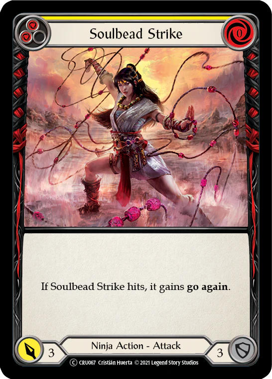 Torrent of Tempo (Yellow) (Rainbow Foil) [CRU067-RF] Unlimited Rainbow Foil