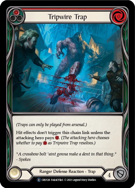 Tripwire Trap (Rainbow Foil) [CRU126-RF] Unlimited Rainbow Foil