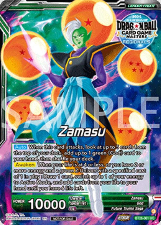 Zamasu // Fused Zamasu, Insanity From Justice (Championship Golden Card 2025 Vol.2) (BT26-061) [Promotion Cards] - Image 2